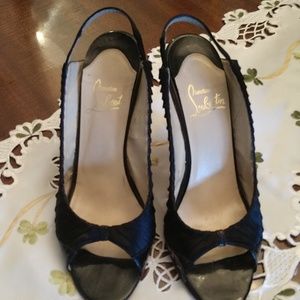 Patent and fabric CL heels